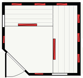Форма кабинки инфракрасной сауны